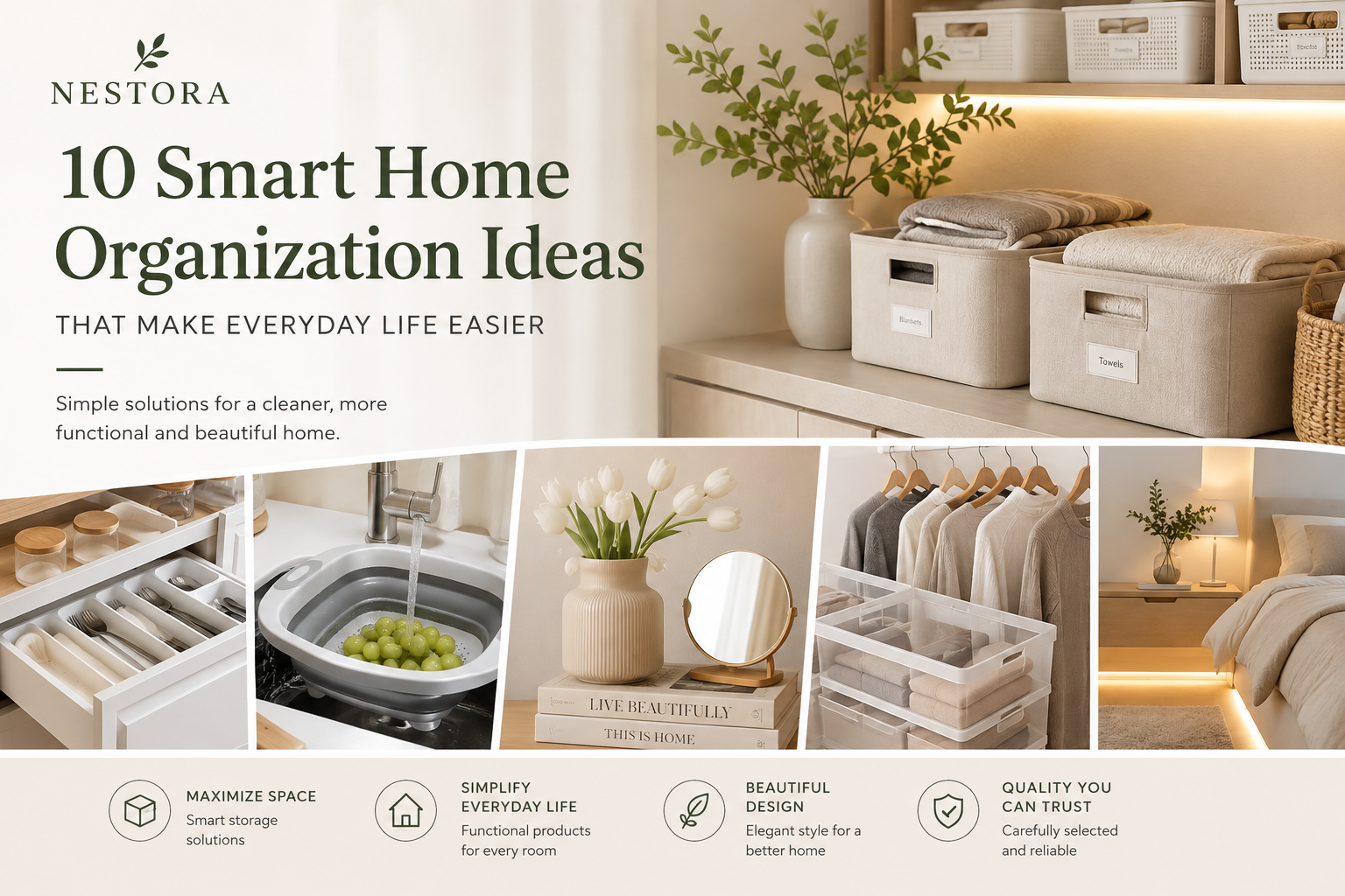10 Smart Home Organization Ideas for Every Home | Nestora