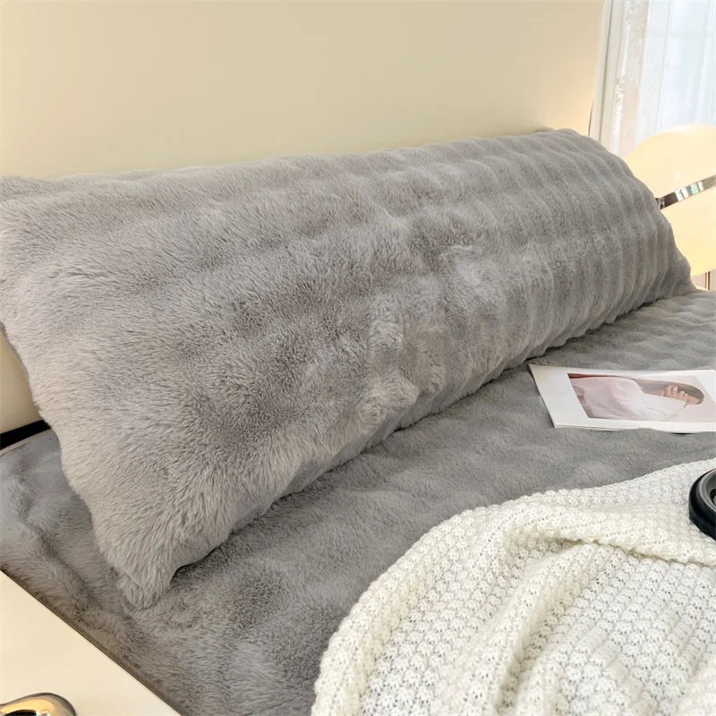 Plush Decorative Pillow Cover – Soft Solid Color Throw Pillowcase (Cover Only)
