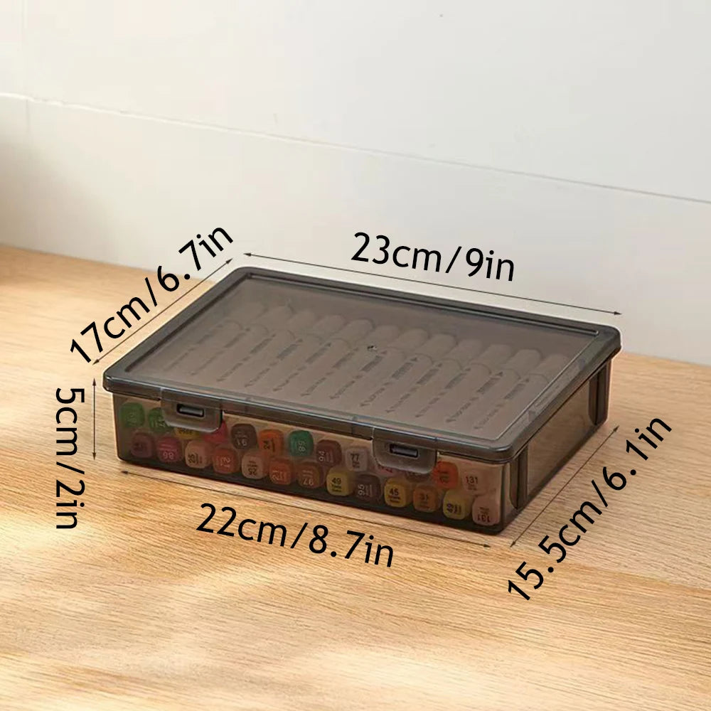 Large Clear Document Storage Box – Desktop Organizer for Files, Paper & Office Supplies