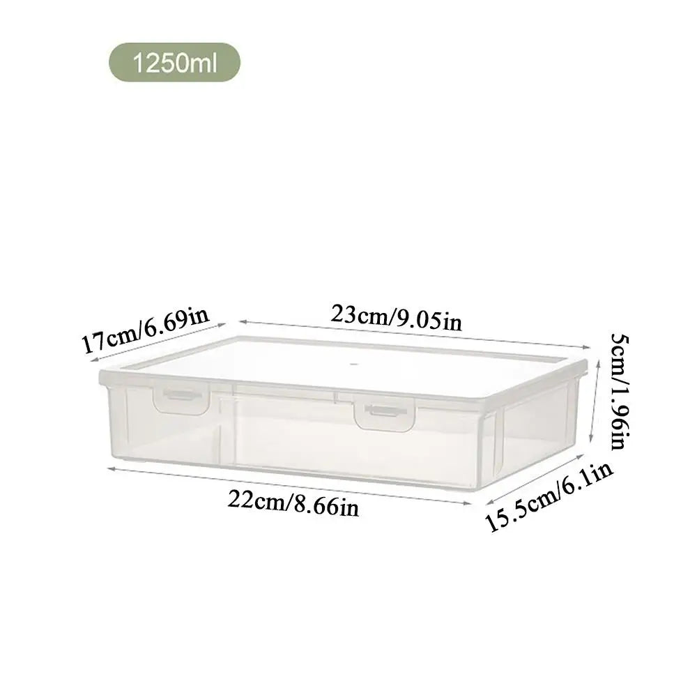 Large Clear Document Storage Box – Desktop Organizer for Files, Paper & Office Supplies
