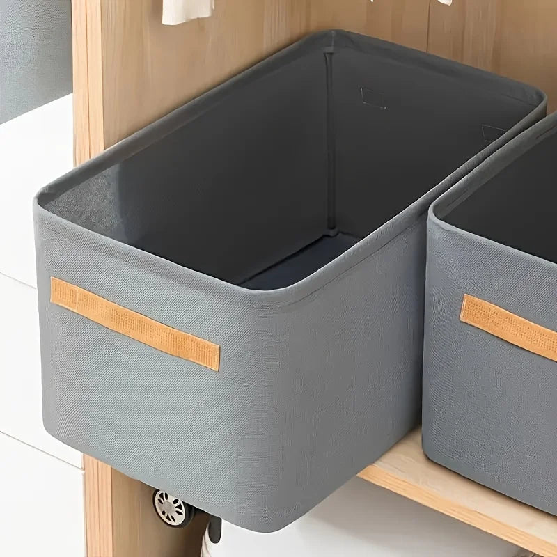 Foldable Clothes Organizer Box – Thick Fabric Storage Bin for Jeans, Sweaters & Wardrobe